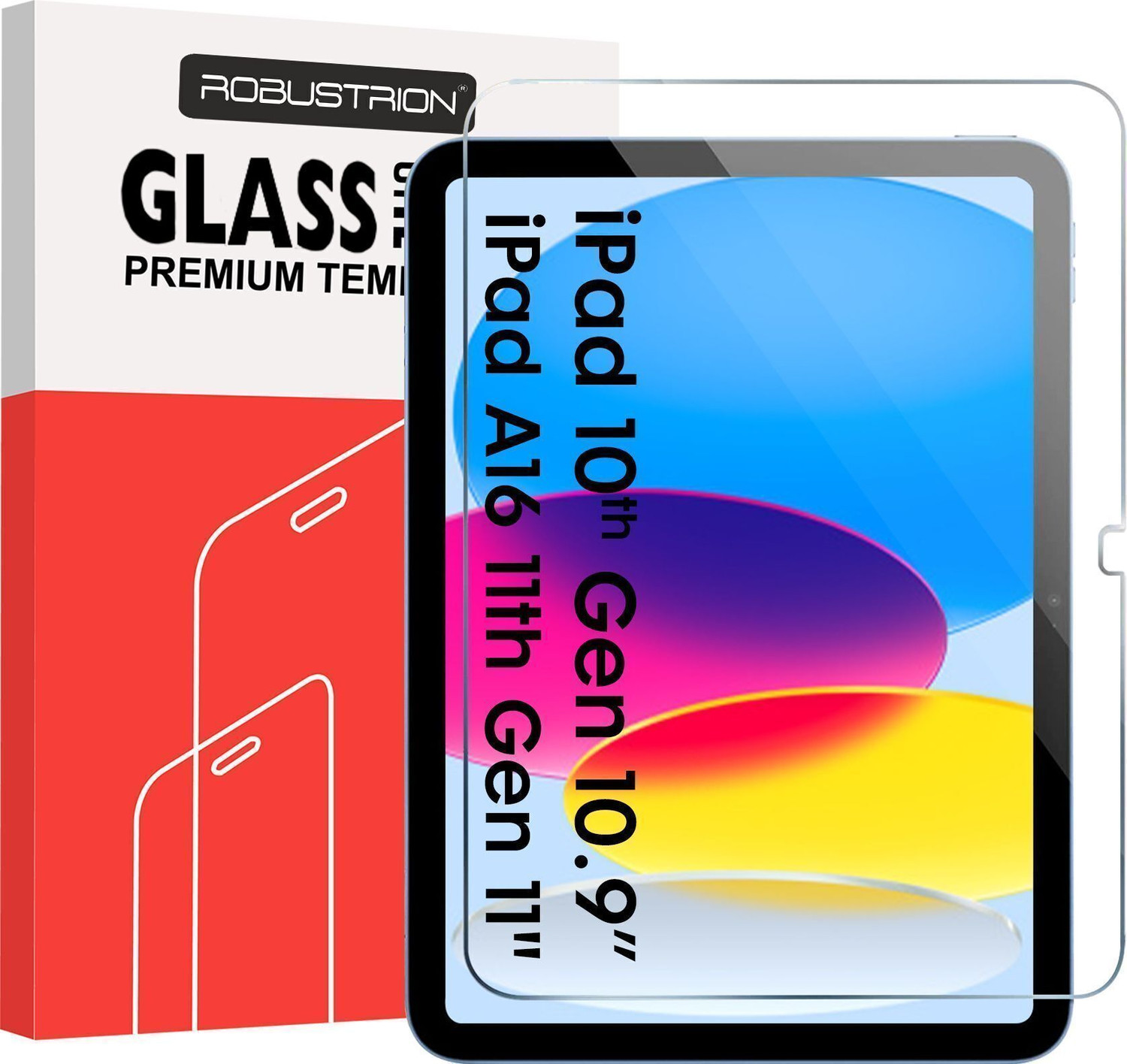 Robustrion Tempered Glass Guard For Ipad A16 11Th Generation / Ipad 10Th Gen / Ipad 11Th Generation Tempered Glass Screen Protector Guard 1