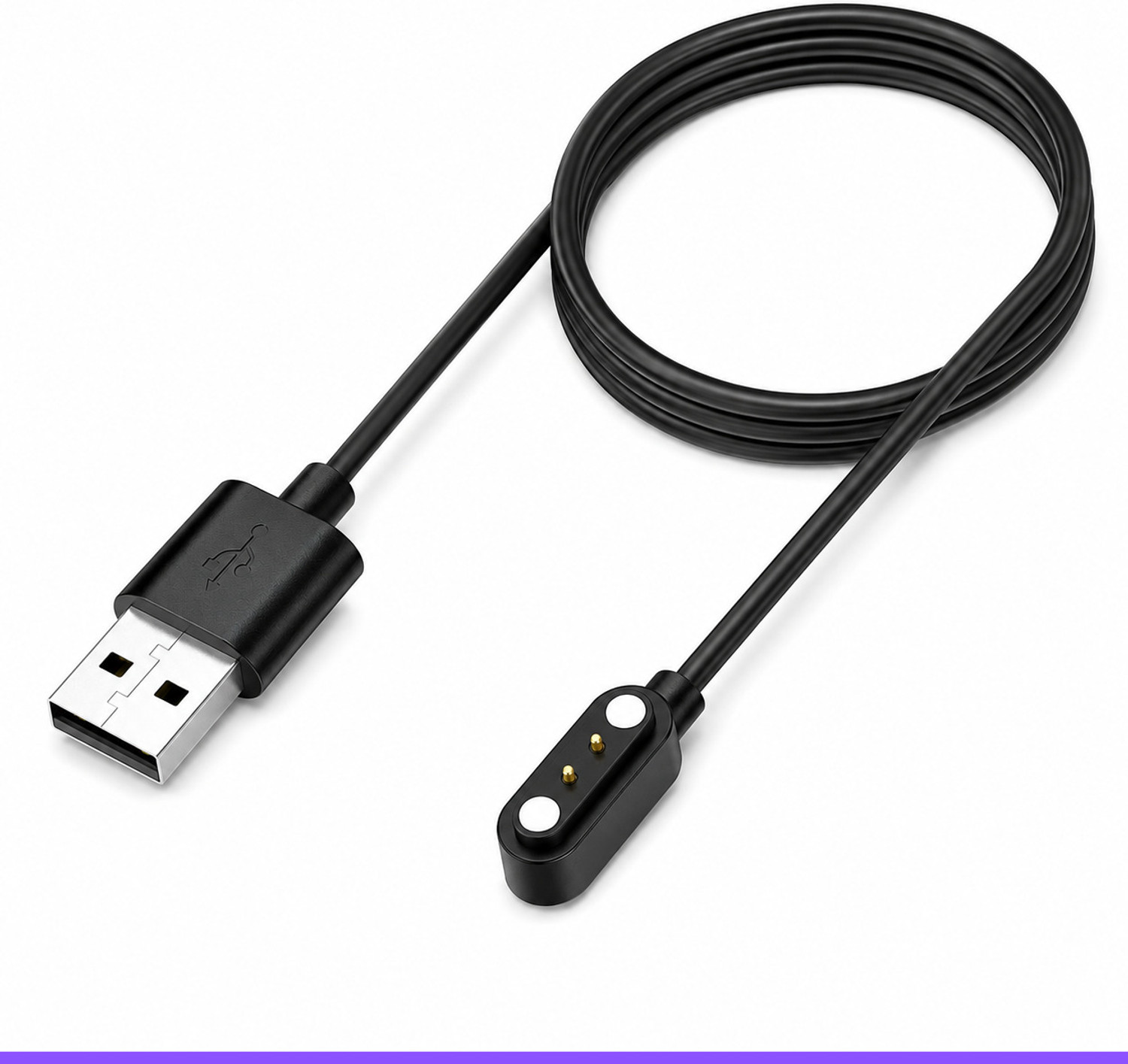 Ezigo Magnetic Charging Cable 0.5 M Smart Watch Magnetic Charging Cable-Blk__H147 1