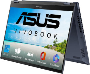 Asus Vivobook S14 Flip (2025) With Office 2024 + M365 Basic*, Metallic Design, Intel Core I5 13Th Gen - (16 Gb/512 Gb Ssd/Windows 11 Home) Tp3402Vao-Lz619Ws 2 In 1 Laptop Rs. 3