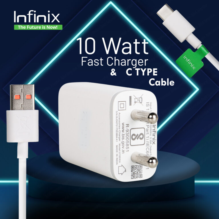 Infinix 10 W Quick Charge 2 A Wall Charger For Mobile 7