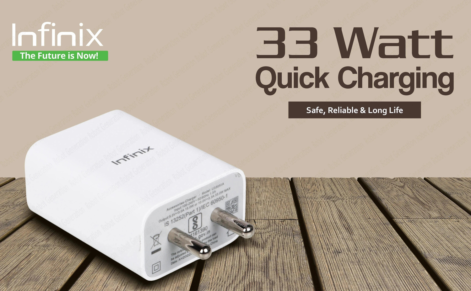 Infinix 33 W Supercharge 3.4 A Wall Charger For Mobile 7