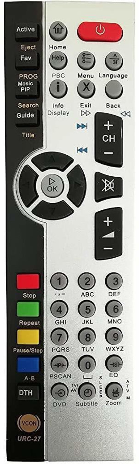 Shieldguard Universal Remote Control Compatible For Dvd Led/Lcd Tv With D2H Videocon Remote Controller 1