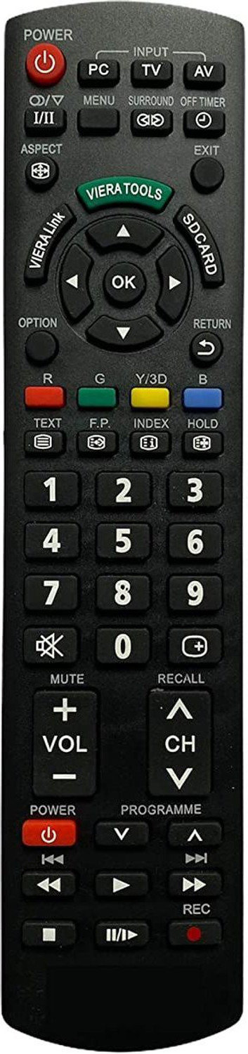 Shieldguard Remote Control No. 22, Compatible For Led/Lcd Tv Panasonic Remote Controller 1