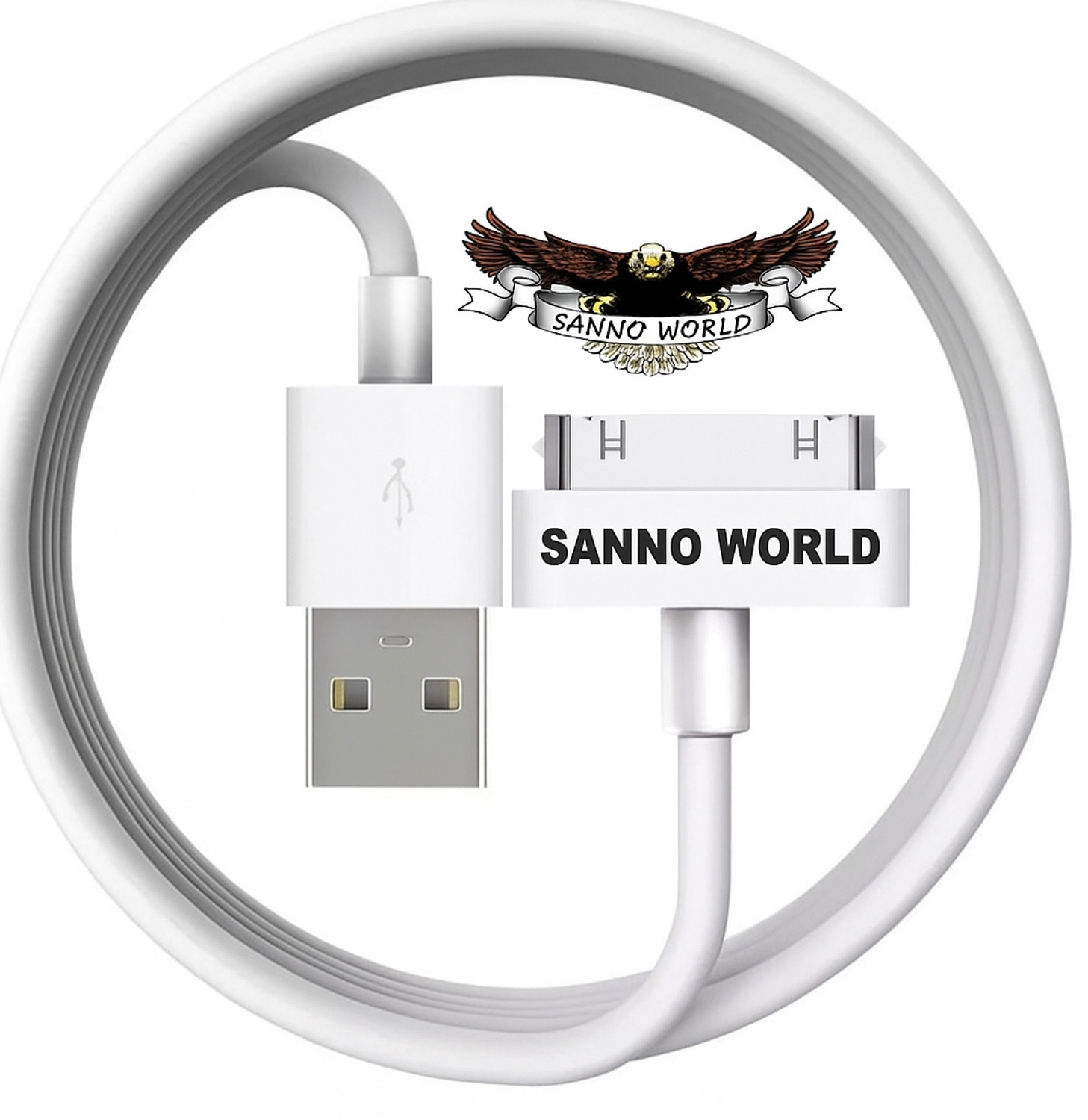 Sanno World Magnetic Charging Cable 2.4 A 1.2 M Usb Data Sync&Amp;Charger Cable For Apple I Phone 4/4S 3G Iphone Ipod Nano Usb Cable 1