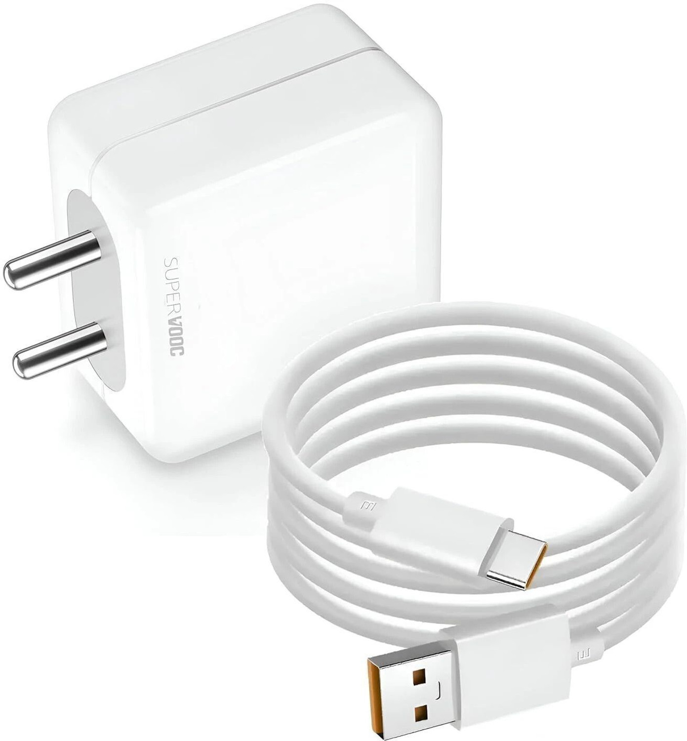 Oppo 80 W Supervooc 7.3 A Wall Charger For Mobile With Detachable Cable 1