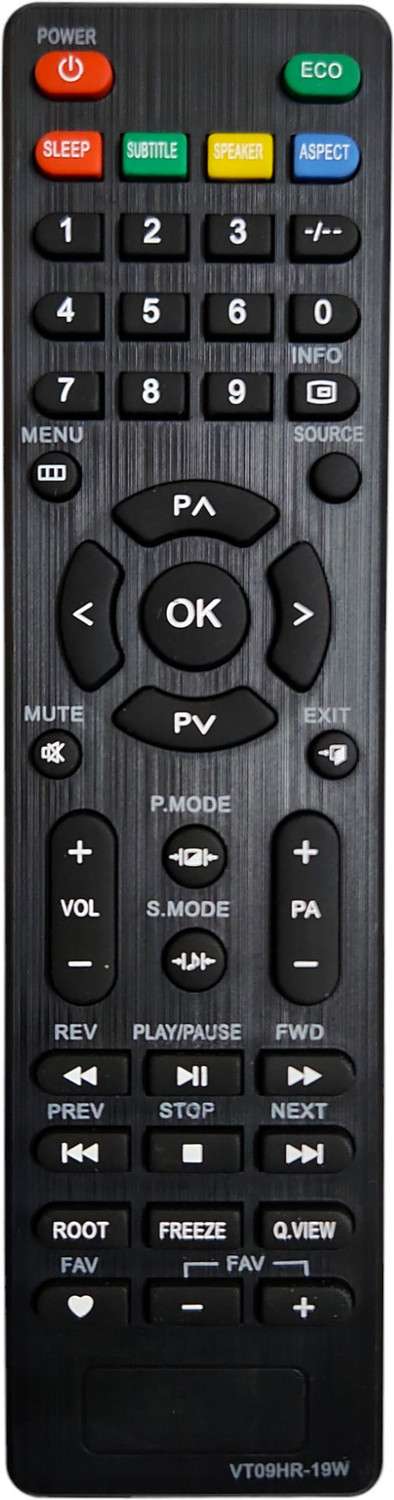 Ernil Vt09Hr-19W Tv Remote Compatible For Haier Led Tv Remote Control Vt09Hr19W (Your Old Remote Must Be Exactly Same) Remote Controller 3