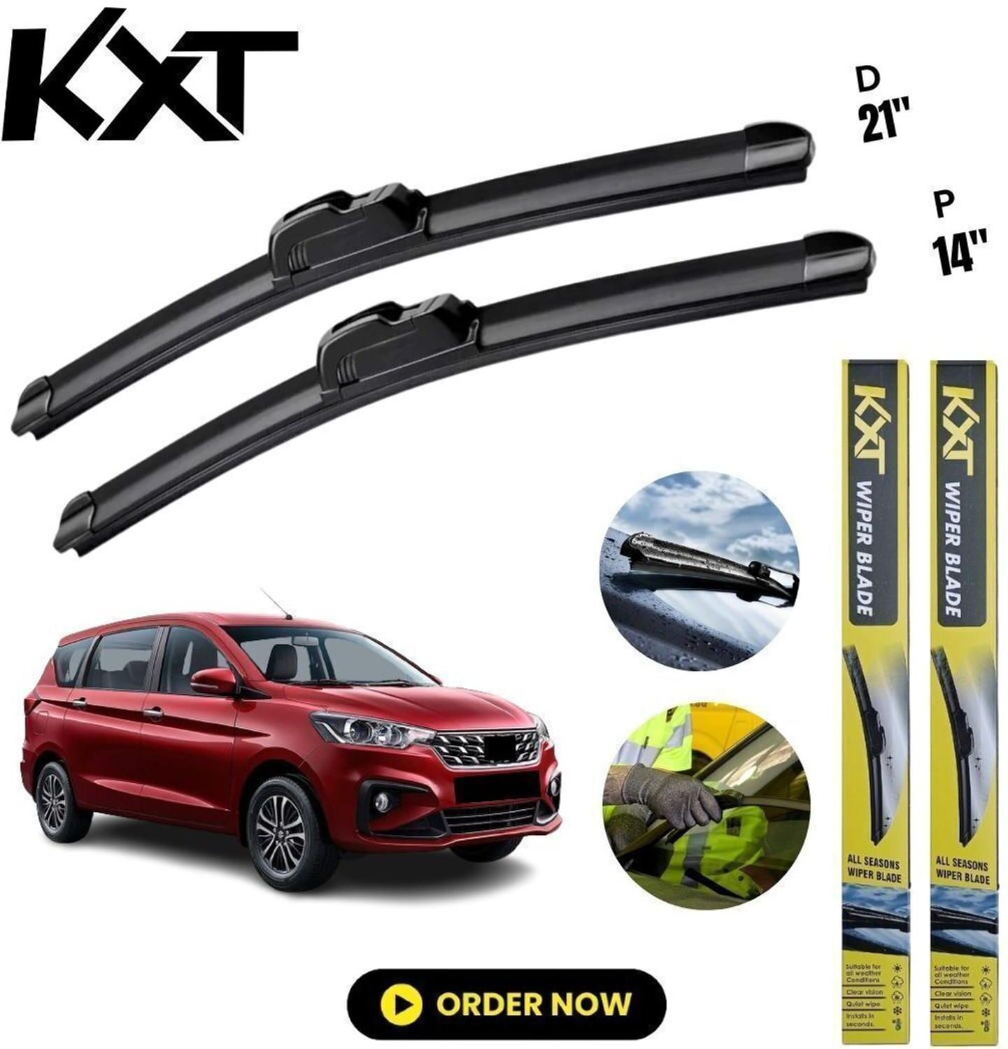 Kxt Frameless Wiper Blades Windshield Wiper 1
