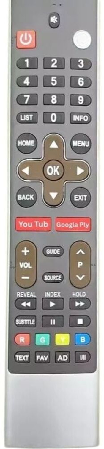 Hdf (With Non Voice)Led And Lcd Remote Control Compatible For Metz Smart Tv-Please Match The Image With, Your Old Remote Button To Button Remote Controller 3