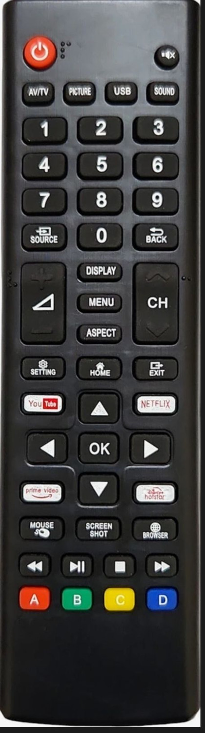 Trustbolt Without Voice Function Thomson 4K Led Tv Remote Controller 1