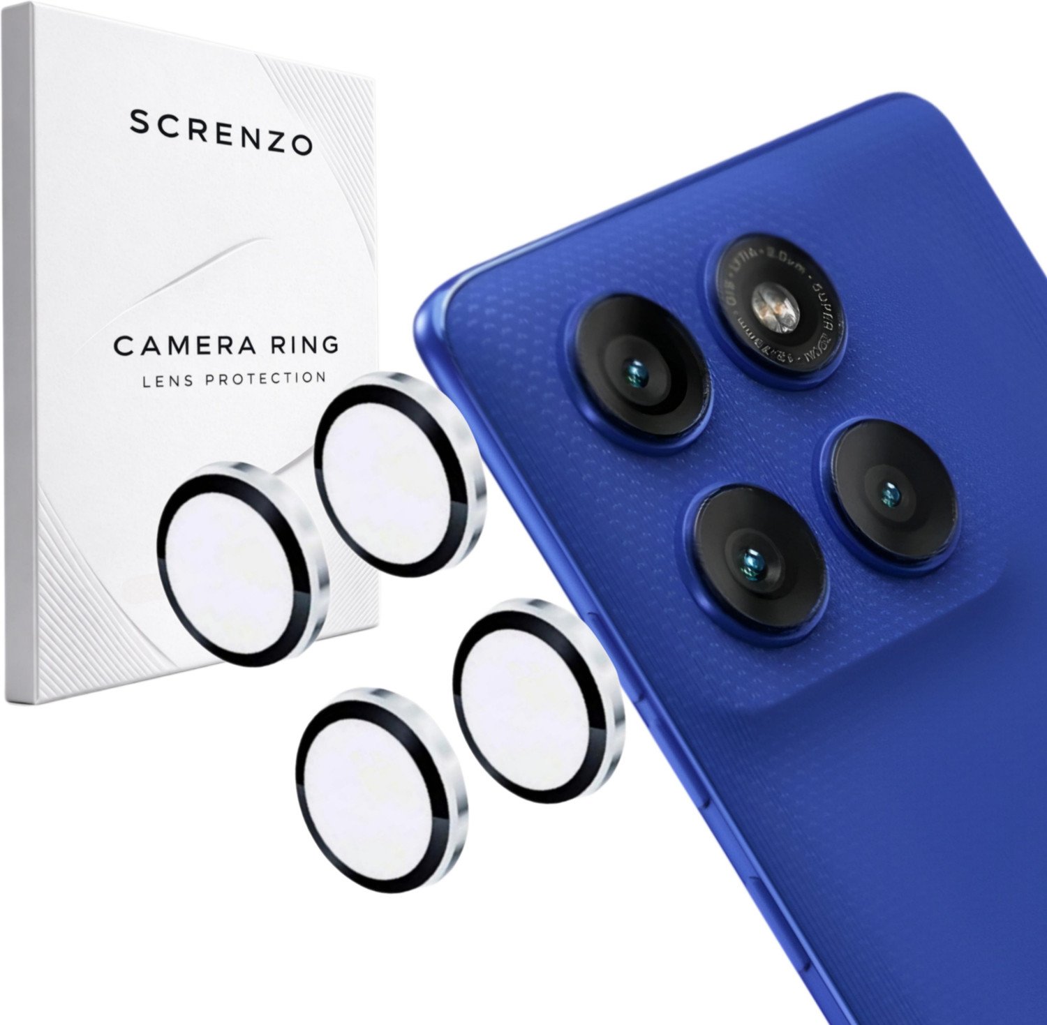 Screnzo Back Camera Lens Ring Guard Protector For Motorola Moto Edge 60 Pro 5G | Scratch Resistant | Anti-Glare | Perfect Fit 31
