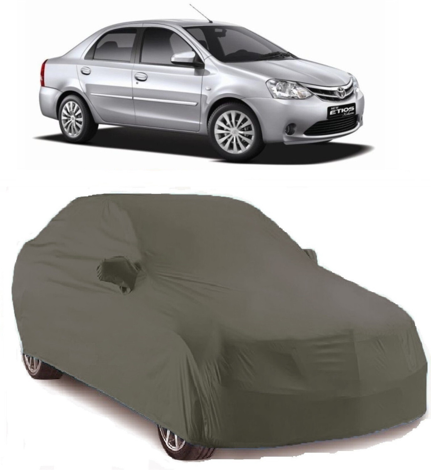 Corass Car Cover For Toyota Etios (With Mirror Pockets) 5