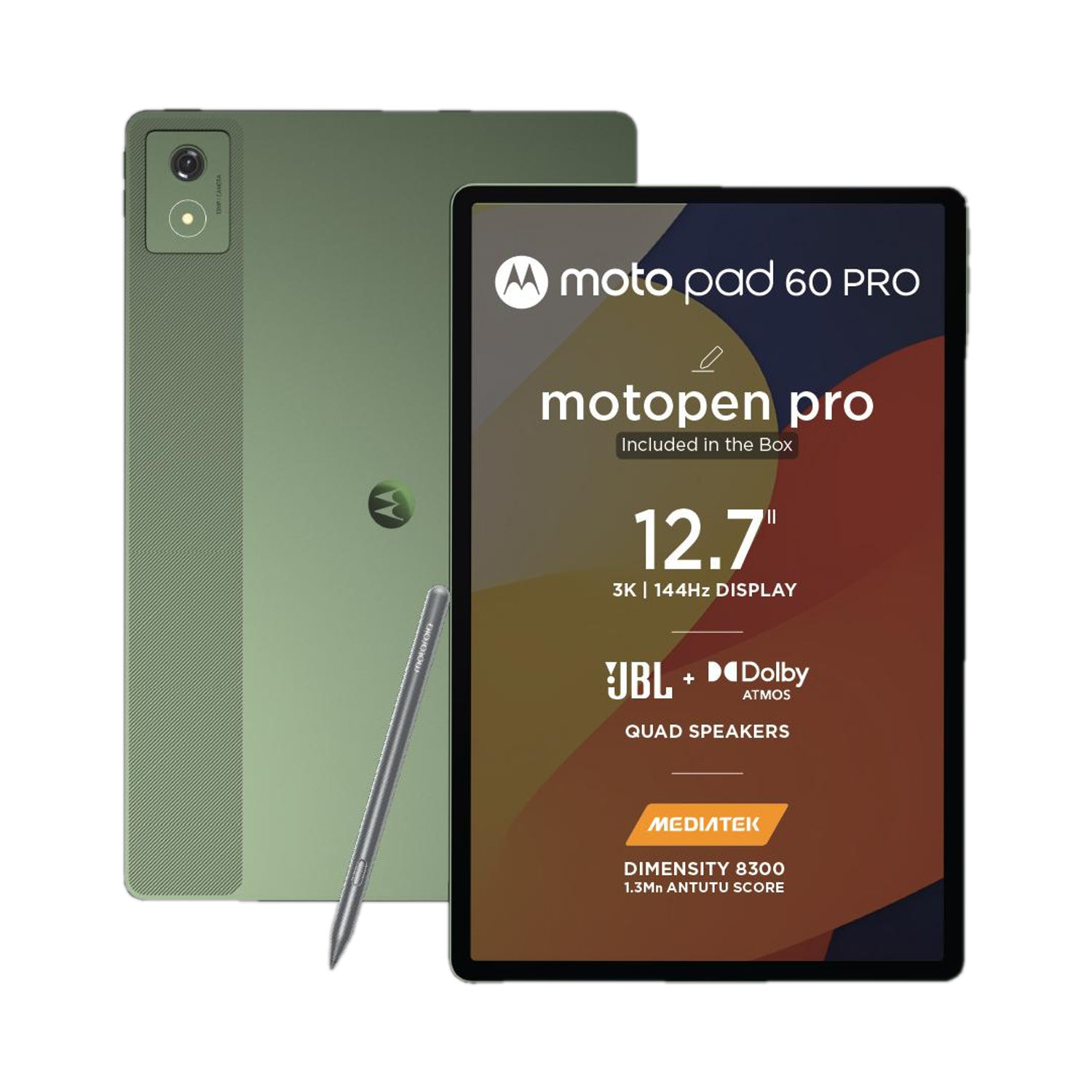 Motorola Pad 60 Pro 12 Gb Ram 256 Gb Rom 12.7 Inch With Wi-Fi Only Gaming Mediatek Dimensity 8300 Tablet (Pantone Bronze Green) 1